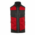 Sleeveless jacket in red and black featuring a front zipper and two zippered chest pockets, from Regatta Professional's RG544 collection.