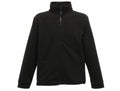 A fleece jacket from Regatta Classics, model RG601, featuring a zip-up design in black with a high collar and two front pockets.