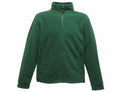 A Regatta Classics RG601 zip-up fleece jacket in green, featuring a high collar and two front pockets.