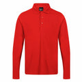 A long-sleeve RG615 red polo shirt from Regatta Professional, featuring a collar and three buttons.