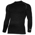 Rhino's RH001 black long-sleeve thermal shirt featuring a high neckline.