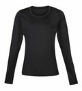RH003 by Rhino, a black long-sleeve t-shirt featured on a plain white background.