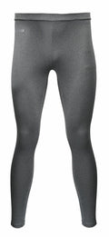RH011 gray athletic leggings from Rhino displayed on a leg-only mannequin, showcasing the front view.