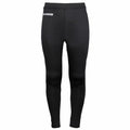 Rhino's RH11B black athletic leggings featuring a discreet logo near the waistband.