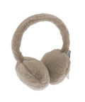 Light brown Ear Muffs with fluffy round ear covers and a soft, padded band, shown against a white background.