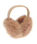 Ear Muffs: Brown, fluffy ear muffs with a soft, fuzzy texture and matching headband, designed to keep your ears warm in cold weather.