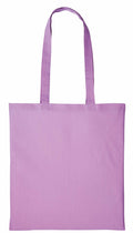 A Nutshell RL100 tote bag in plain lavender with two long handles.