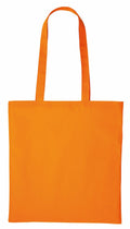 An RL100 tote bag by Nutshell in a simple orange design with long handles, set against a white background.