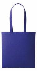 The Nutshell RL100 is a solid blue tote bag with long straps, perfect for carrying items. It features a simple, minimalist design without any visible logos or patterns.