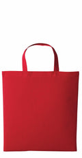The Nutshell RL110 is a plain red tote bag with short handles, displayed against a white background.