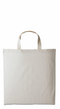 A Nutshell RL110, a plain beige canvas tote bag with two handles, is displayed against a white background.