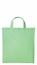 A light green Nutshell RL110 tote bag with a simple rectangular design and two handles, displayed against a white background.