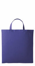 The RL110 by Nutshell, a simple blue fabric tote bag with short handles, is showcased against a white background.