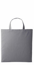 A Nutshell RL110 tote bag in plain gray with a simple design and two handles, showcased against a white background. The rectangular bag seems to be made of fabric.