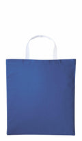 The Nutshell RL130 features a blue tote bag with white handles set against a white background, showcasing an unembellished design.