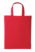 A red "RL500" tote bag by Nutshell, featuring a simple design with two handles, set against a white background.