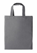 The RL500 tote bag by Nutshell is displayed against a white background, featuring a plain gray design with short handles. Its simple rectangular shape and smooth fabric texture make it ideal for carrying everyday items.