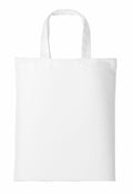 The Nutshell RL500 features a plain white tote bag with two handles, showcased against a white background. This minimalist design offers an empty and simple appearance.