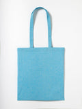 A Nutshell RL600 tote bag in light blue, featuring long handles, set against a white background.
