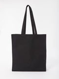 A Nutshell RL670 tote bag in plain black with long handles against a white background.