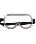 RV05X clear safety goggles by Result Essential Hygiene PPE with a black elastic band.