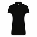 RX01F by ProRTX, a black short-sleeve collared shirt, displayed on a white background.