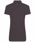 The RX01F by ProRTX is a plain black short-sleeved polo shirt featuring a collar and three buttons at the top. The shirt is set against a white background, highlighting its casual and neat design.