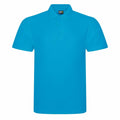 A vividly colored blue RX101 short-sleeve polo shirt from the ProRTX brand, featuring a collar and three buttons. The shirt is plain with no design or logo, showcased against a white background.