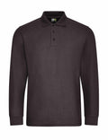 ProRTX's RX102 is a plain black long-sleeve polo shirt featuring a collar and three buttons.