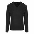 ProRTX RX200 black V-neck sweater with long sleeves, displayed against a white background.