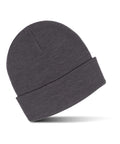 A dark grey Beanies knit beanie with a folded brim is displayed on a white background, showing its plain design with no visible logos or decorations.