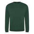 The RX301 from ProRTX is a plain green sweatshirt featuring long sleeves and a round neckline, displayed on a white background.