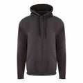Product Description: The ProRTX RX350 is a plain black hoodie featuring a drawstring hood and a kangaroo pocket, displayed against a white background. This long-sleeved hoodie appears soft and comfortable.