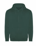 RX351 by ProRTX: a green zip-up hoodie featuring a hood and front pockets, displayed against a plain white background.