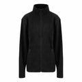 RX401 by ProRTX is a black zip-up jacket featuring a high collar and two zippered front pockets, showcased on a plain white background.