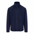 ProRTX RX402 navy blue fleece jacket featuring a full zipper and a high collar, displayed on a white background.
