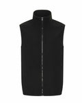 ProRTX RX405 black sleeveless zip-up vest with a high collar, showcased against a white background.