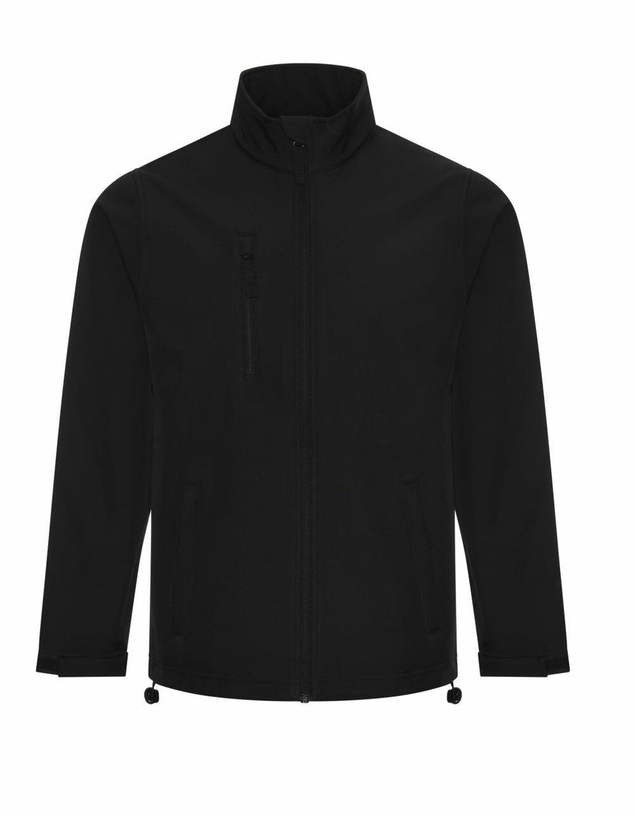 RX530 by ProRTX is a black zip-up jacket with a high collar and long sleeves, featuring two side pockets and one vertical chest pocket.