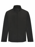 A ProRTX RX530 black zip-up jacket featuring a high collar and three zippered pockets, showcased on a plain white background.