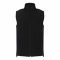 A ProRTX RX550 sleeveless black vest featuring a high collar and zippered pockets, displayed against a plain white background.