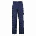 The RX600 cargo pants by RTX Pro in navy blue, featuring multiple pockets, are showcased against a white background.