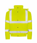 The ProRTX RX770 is a high-visibility jacket in bright yellow, featuring reflective silver stripes on the sleeves and torso.
