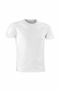 The Spiro S287X is a plain white short-sleeve T-shirt featuring a crew neck, with no visible logos or designs, displayed on a white background.