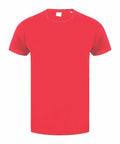 SF121 by Skinnifit, a red T-shirt displayed on a white background.