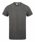 A plain gray short-sleeve crew neck T-shirt (SF121) by Skinnifit is displayed on a white background, featuring a visible tag at the neck.