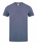 The SF121 by Skinnifit is a plain blue-grey crew-neck T-shirt showcased on a white background. The short-sleeved design suggests it is crafted from soft, lightweight fabric.