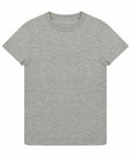 Skinnifit SF130 gray heather short-sleeve T-shirt displayed flat on a white background.