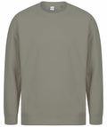 The Skinnifit SF530 is a plain, light gray sweatshirt featuring long sleeves and a crew neckline.