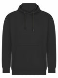 The Skinnifit SF531 is a plain black hoodie featuring a front pocket and a drawstring hood.