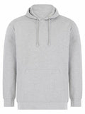 SF531 gray hoodie by Skinnifit, featuring a front pocket and drawstrings, displayed on a plain background.